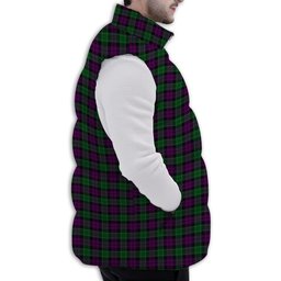 Tartan Puffer Vest Winter White Duck Down Vest Sleeveless