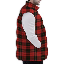 Tartan Puffer Vest Winter White Duck Down Vest Sleeveless