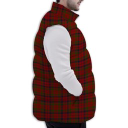 Tartan Puffer Vest Winter White Duck Down Vest Sleeveless