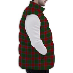 Tartan Puffer Vest Winter White Duck Down Vest Sleeveless