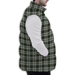Tartan Puffer Vest Winter White Duck Down Vest Sleeveless