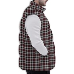 Tartan Puffer Vest Winter White Duck Down Vest Sleeveless