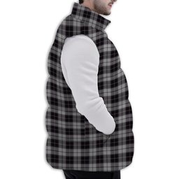 Tartan Puffer Vest Winter White Duck Down Vest Sleeveless