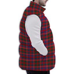 Tartan Puffer Vest Winter White Duck Down Vest Sleeveless