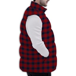 Tartan Puffer Vest Winter White Duck Down Vest Sleeveless