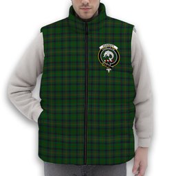ScotsTee Shop Scottish Kennedy 3 Crest Tartan Puffer Vest Winter White Duck Down Vest Sleeveless