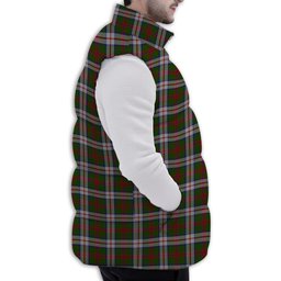 Tartan Puffer Vest Winter White Duck Down Vest Sleeveless