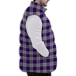 Tartan Puffer Vest Winter White Duck Down Vest Sleeveless