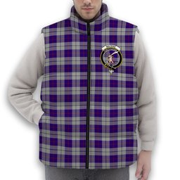 ScotsTee Shop Scottish MacRae Dress Purple 1 Crest Tartan Puffer Vest Winter White Duck Down Vest Sleeveless
