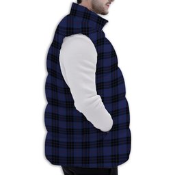 Tartan Puffer Vest Winter White Duck Down Vest Sleeveless