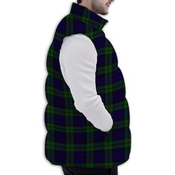 Tartan Puffer Vest Winter White Duck Down Vest Sleeveless