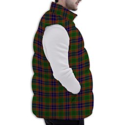 Tartan Puffer Vest Winter White Duck Down Vest Sleeveless