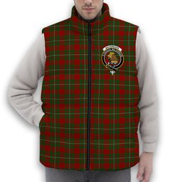 ScotsTee Shop Scottish MacGregor 1800 Clan Crest Tartan Puffer Vest Winter White Duck Down Vest Sleeveless