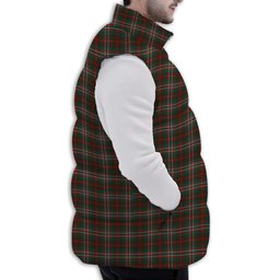 Tartan Puffer Vest Winter White Duck Down Vest Sleeveless