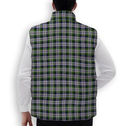 ScotsTee Shop Scottish MacNaughton Dress Crest Tartan Puffer Vest Winter White Duck Down Vest Sleeveless