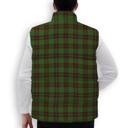 ScotsTee Shop Scottish MacFie Hunting Ancient Crest Tartan Puffer Vest Winter White Duck Down Vest Sleeveless