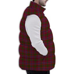 Tartan Puffer Vest Winter White Duck Down Vest Sleeveless
