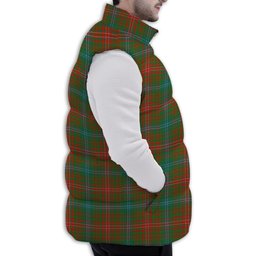 Tartan Puffer Vest Winter White Duck Down Vest Sleeveless