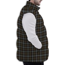 Tartan Puffer Vest Winter White Duck Down Vest Sleeveless