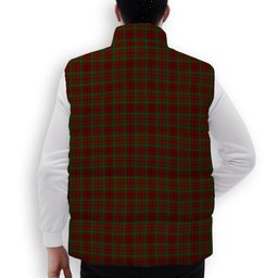 ScotsTee Shop Scottish MacDonell of Keppoch 3 Crest Tartan Puffer Vest Winter White Duck Down Vest Sleeveless