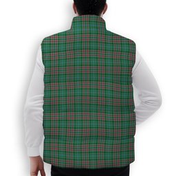 ScotsTee Shop Scottish Ralston USA Ancient Crest Tartan Puffer Vest Winter White Duck Down Vest Sleeveless