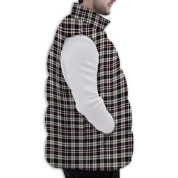 Tartan Puffer Vest Winter White Duck Down Vest Sleeveless