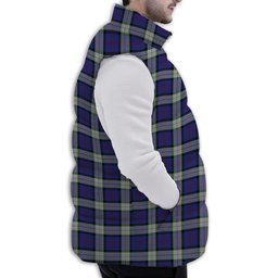 Tartan Puffer Vest Winter White Duck Down Vest Sleeveless