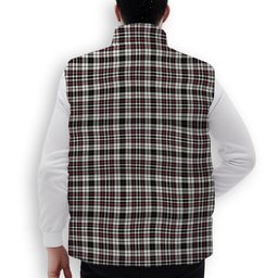 ScotsTee Shop Scottish Little Arisaid Ancient Crest Tartan Puffer Vest Winter White Duck Down Vest Sleeveless