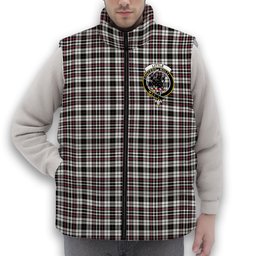 ScotsTee Shop Scottish Little Arisaid Ancient Crest Tartan Puffer Vest Winter White Duck Down Vest Sleeveless