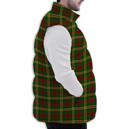 Tartan Puffer Vest Winter White Duck Down Vest Sleeveless
