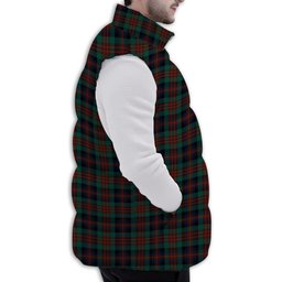 Tartan Puffer Vest Winter White Duck Down Vest Sleeveless