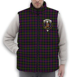 ScotsTee Shop Scottish MacLennan Crest Tartan Puffer Vest Winter White Duck Down Vest Sleeveless