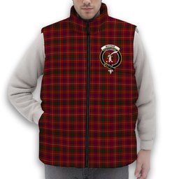 ScotsTee Shop Scottish MacRae of Inverinate Crest Tartan Puffer Vest Winter White Duck Down Vest Sleeveless