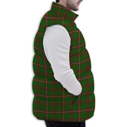 Tartan Puffer Vest Winter White Duck Down Vest Sleeveless