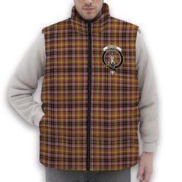 ScotsTee Shop Scottish MacKay of Strathnaver Ancient Crest Tartan Puffer Vest Winter White Duck Down Vest Sleeveless