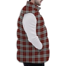 Tartan Puffer Vest Winter White Duck Down Vest Sleeveless