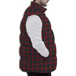Tartan Puffer Vest Winter White Duck Down Vest Sleeveless