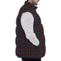 Tartan Puffer Vest Winter White Duck Down Vest Sleeveless