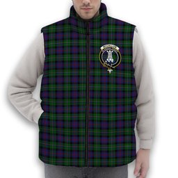 ScotsTee Shop Scottish McCallum Crest Tartan Puffer Vest Winter White Duck Down Vest Sleeveless