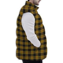 Tartan Puffer Vest Winter White Duck Down Vest Sleeveless