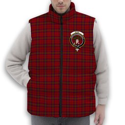 ScotsTee Shop Scottish Ross Old Crest Tartan Puffer Vest Winter White Duck Down Vest Sleeveless