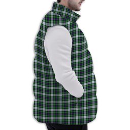 Tartan Puffer Vest Winter White Duck Down Vest Sleeveless