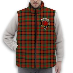 ScotsTee Shop Scottish McNeacail Ancient Crest Tartan Puffer Vest Winter White Duck Down Vest Sleeveless