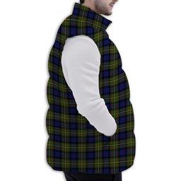 Tartan Puffer Vest Winter White Duck Down Vest Sleeveless