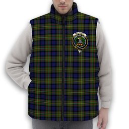 ScotsTee Shop Scottish McLaren Modern Crest Tartan Puffer Vest Winter White Duck Down Vest Sleeveless