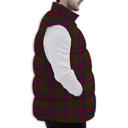 Tartan Puffer Vest Winter White Duck Down Vest Sleeveless