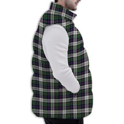 Tartan Puffer Vest Winter White Duck Down Vest Sleeveless