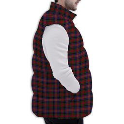 Tartan Puffer Vest Winter White Duck Down Vest Sleeveless