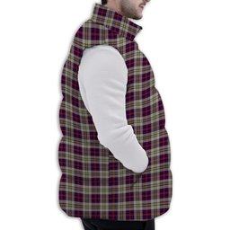 Tartan Puffer Vest Winter White Duck Down Vest Sleeveless