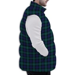 Tartan Puffer Vest Winter White Duck Down Vest Sleeveless